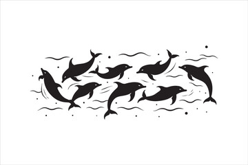 Majestic Dolphin Silhouette Mega Bundle
