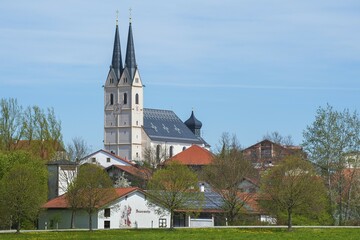 Pilgrimage Church St. Maria Assumption in Tuntenhausen, Upper Bavaria, Bavaria, Germany, Europe