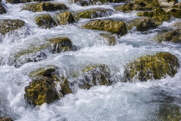Trettach, mountain stream, near Oberstdorf, Oberallgäu, Bavaria, Germany, Europe