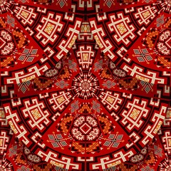 Romanian embroidery seamless pattern vector design