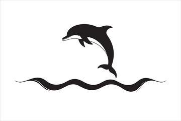 Majestic Dolphin Silhouette Mega
