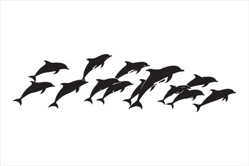 Majestic Dolphin Silhouette Mega
