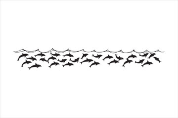 Majestic Dolphin Silhouette Mega
