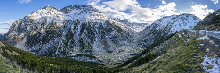 Schwarzhorn with snow, Flüelapass, Canton Graubünden, Switzerland, Europe