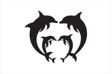 Majestic Dolphin Silhouette Mega
