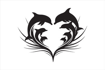 Majestic Dolphin Silhouette Mega
