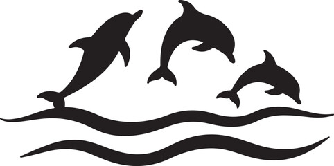 Majestic Dolphin Silhouette Mega
