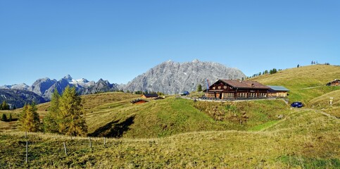 Gotzenalm with Watzmann East Wall, Berchtesgarden National Park, Sch&ouml;nau am K&ouml;nigssee, Berchtesgaden, Bavaria, Germany, Europe