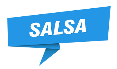 salsa banner. salsa speech bubble, label, sticker, sign template