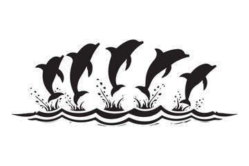 Majestic Dolphin Silhouette Mega
