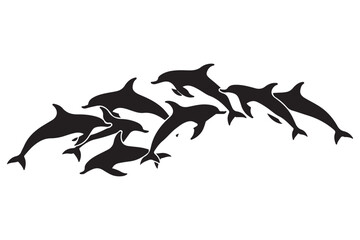 Majestic Dolphin Silhouette Mega

