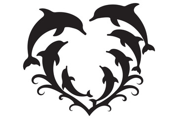 Majestic Dolphin Silhouette Mega
