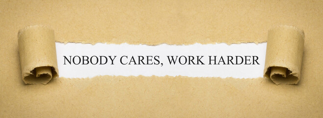 Nobody Cares, Work Harder