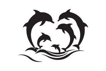 Majestic Dolphin Silhouette Mega
