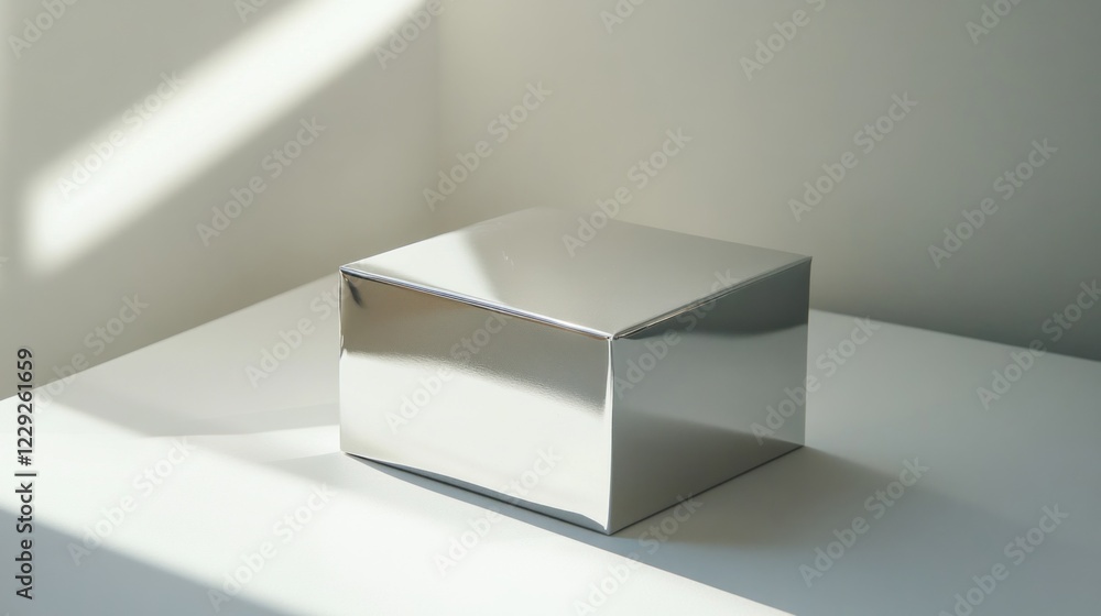 Poster reflective cube minimalist product display