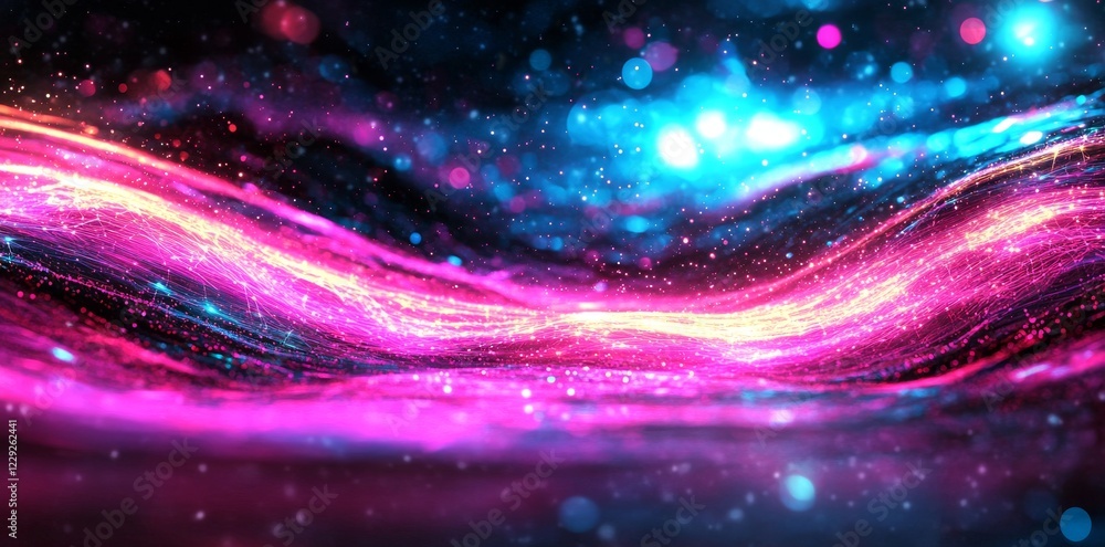 Poster abstract technology background. science background. big data. modern background. plexus effect. netw