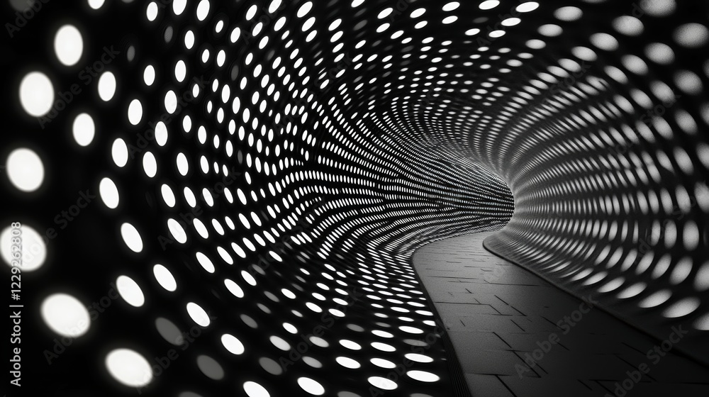 Poster wave 3d. wave of particles. abstract black geometric background. big data visualization. data techno