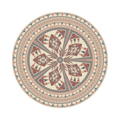 Circular pattern in traditional Palestinian style, vector design element
