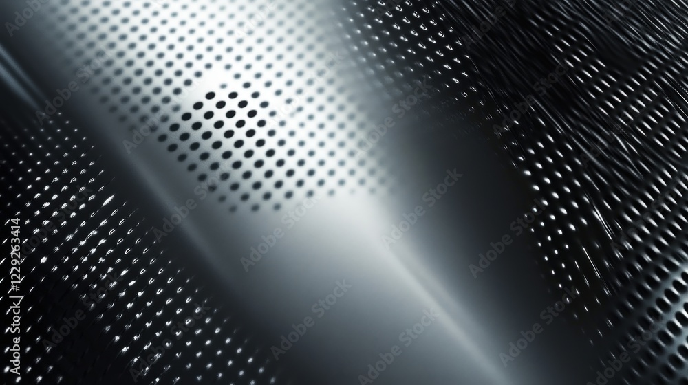 Poster technology background with smooth metallic textures and subtle gradients