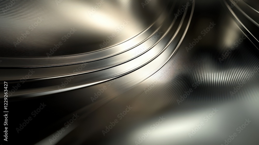 Aufkleber technology background with smooth metallic textures and subtle gradients