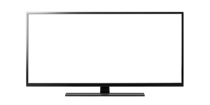 wide panorama screen monitor isolated on white or transparent png