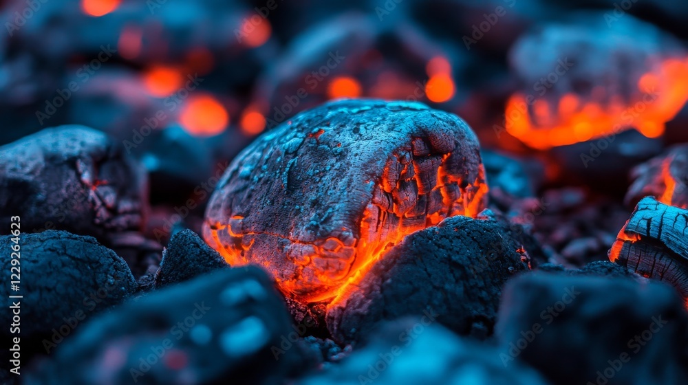 Poster fire spark background. sparks alight in red. flying sparks from fire. light blur evident. 3d renderi