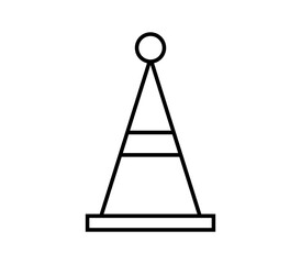 Birthday hat icon illustrated in vector on white background