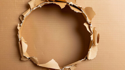 Torn paper design on a wall