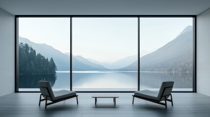 Future living in luxury real estate architectural concepts by the lake