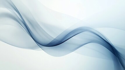 Soft blue abstract waves create a calming atmosphere in a minimalist design style