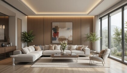 Fototapeta premium Neutral color palettes for modern interiors