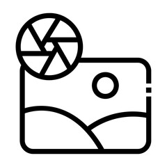 photography Line Icon