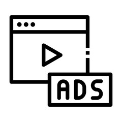 advertising Line Icon