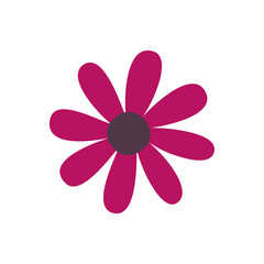 Flower icon vector. Garden illustration sign. Flora symbol or logo.