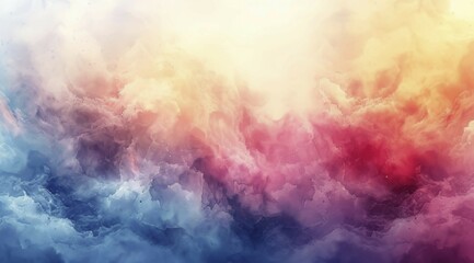 Fototapeta premium Dreamy abstract of ethereal clouds with a warm pink and blue glow, ai generated, AI generated