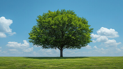 Fototapeta premium lonely tree on a field