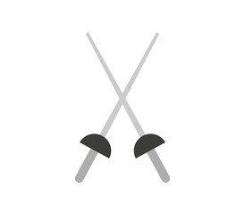 Fencing icon illustrated in vector on white background