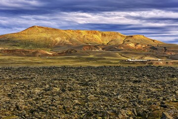 Krafla-Caldera, Volcano Leirhnjúkur, Reykjahlíð, Mývatni, Island
