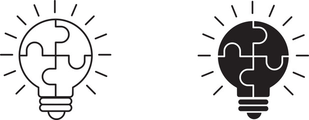 problem solver icon set vector