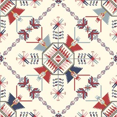 Fototapeta premium Traditional Bulgarian embroidery vector pattern