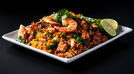 Fototapeta premium khao pad plate