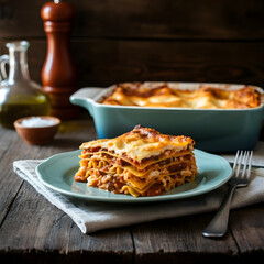 Comfort in Every Bite: Homemade Lasagna Bubbling in the Kitchen