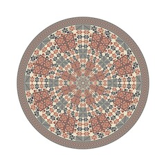 Circular pattern in traditional Palestinian style, vector design element