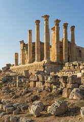 Temple of Zeus, Jerash, Jordan, Asia