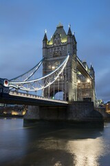 Obraz premium Tower Bridge, dusk twilight, London, England, Great Britain