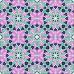 Islamic geometric seamless vector pattern