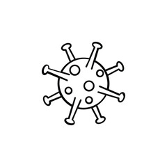 Obraz premium invisible viruses and bacteria icon