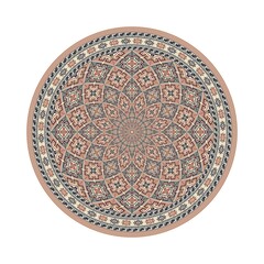 Circular pattern in traditional Palestinian style, vector design element