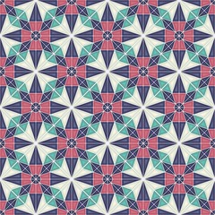 Islamic geometric seamless vector pattern