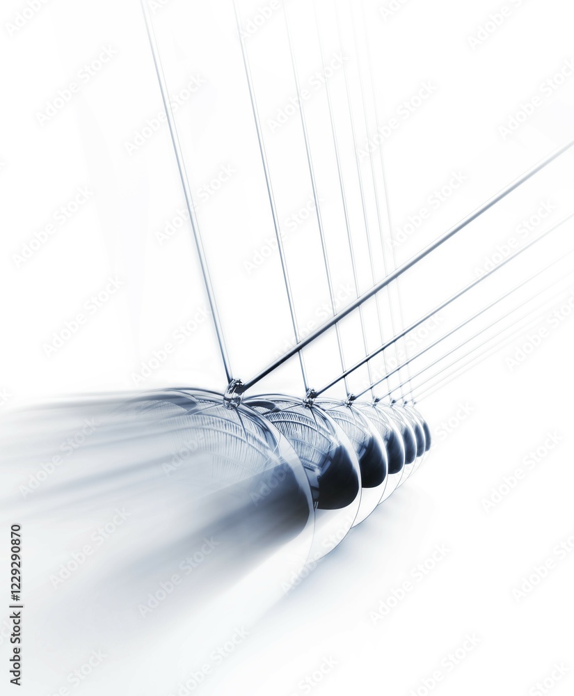 Poster high resolution 3d rendering of a pendulum